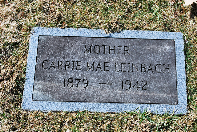 LeinbachCarrieMae Gravestone1942-Qf